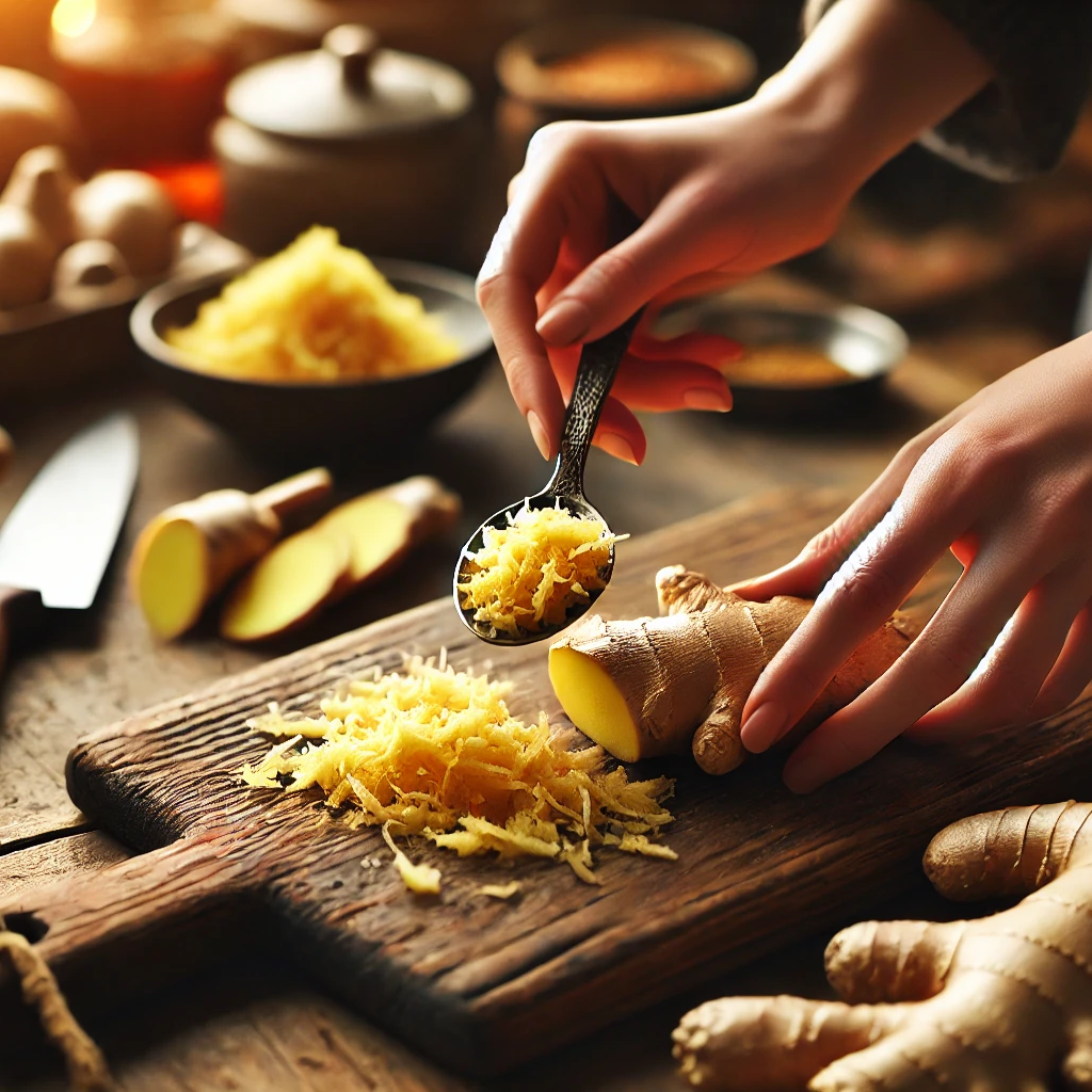 Did You Know You Can Easily Peel Ginger Using a Spoon?
